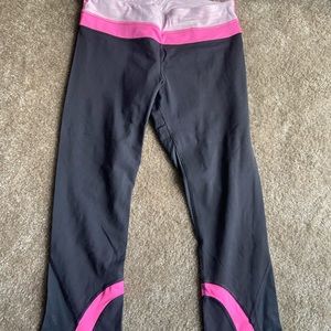 Lulu Lemon Leggings Pink and Black